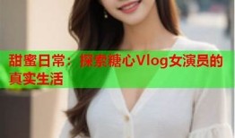 探索糖心的生活日常：vlog视频记录精彩瞬间